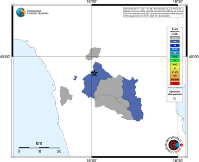 Mappa MCS - territori comuni