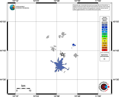 Mappa MCS - territori località