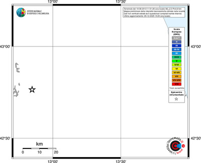 Mappa EMS - territori località