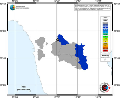 Mappa EMS - territori comuni