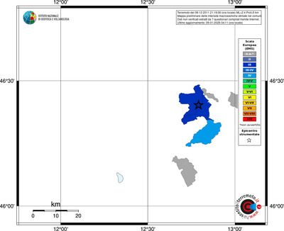Mappa EMS - territori comuni