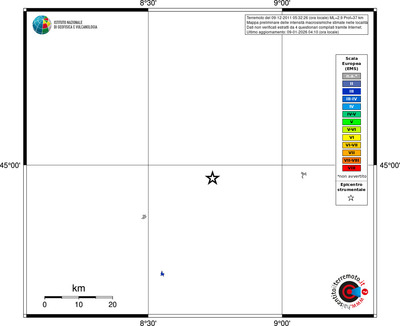 Mappa EMS - territori località