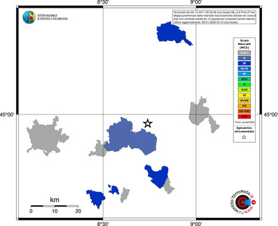 Mappa MCS - territori comuni