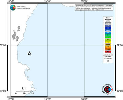Mappa EMS - territori località
