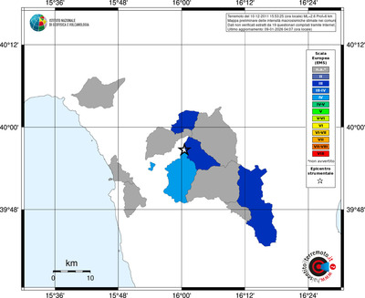 Mappa EMS - territori comuni
