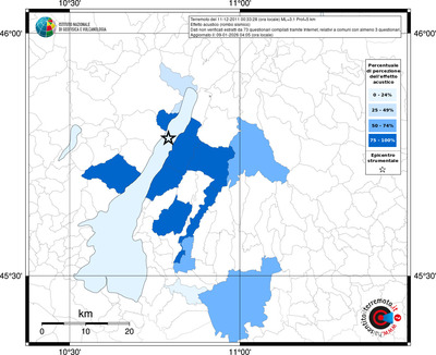 Mappa territorio comunale con almeno 3 questionari