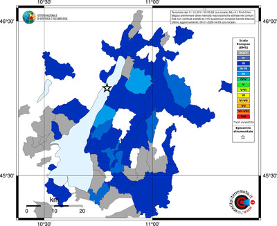 Mappa EMS - territori comuni