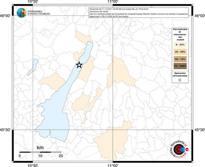 Mappa territorio comunale con almeno 3 questionari