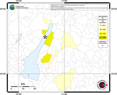 Mappa territorio comunale con almeno 3 questionari