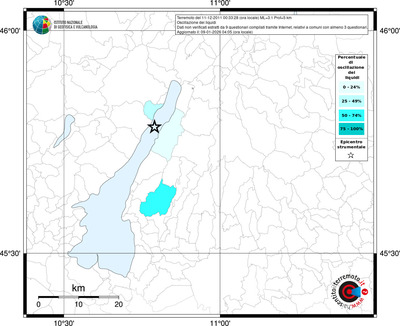 Mappa territorio comunale con almeno 3 questionari
