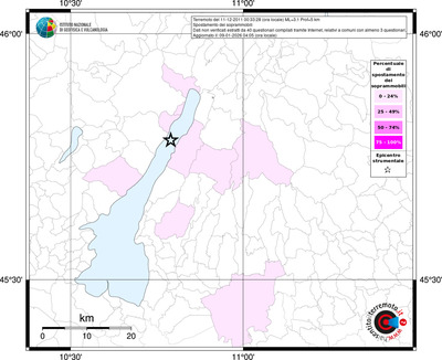 Mappa territorio comunale con almeno 3 questionari