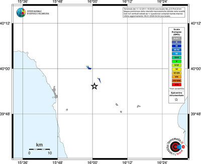 Mappa EMS - territori località