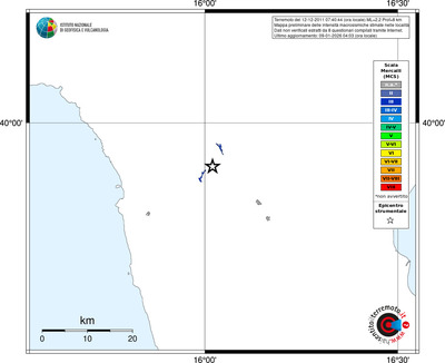 Mappa MCS - territori località