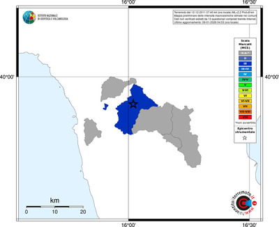 Mappa MCS - territori comuni