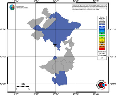 Mappa MCS - territori comuni