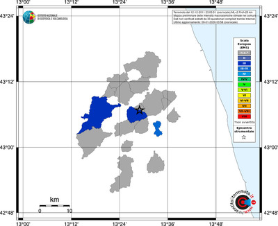 Mappa EMS - territori comuni
