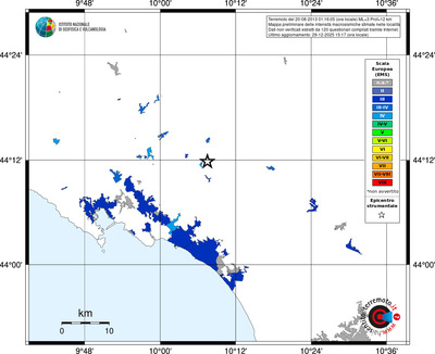Mappa EMS - territori località