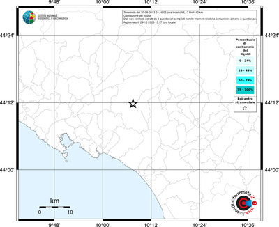 Mappa territorio comunale con almeno 3 questionari