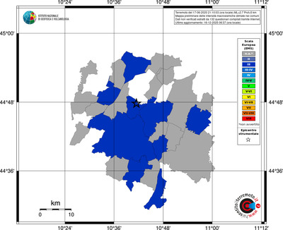 Mappa EMS - territori comuni