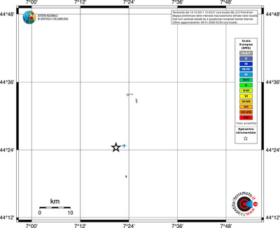 Mappa EMS - territori località