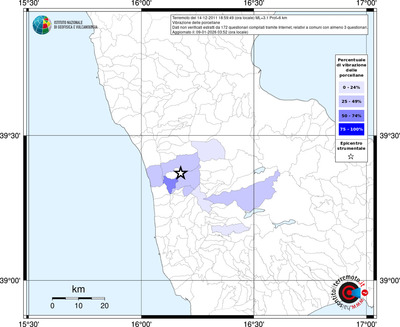 Mappa territorio comunale con almeno 3 questionari