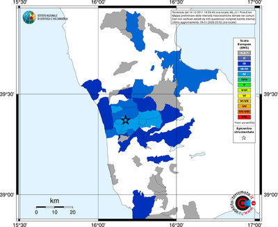 Mappa EMS - territori comuni