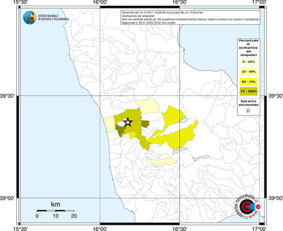 Mappa territorio comunale con almeno 3 questionari