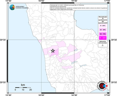Mappa territorio comunale con almeno 3 questionari