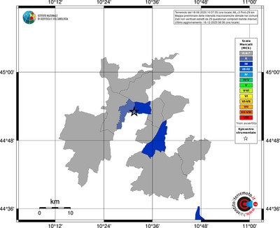 Mappa MCS - territori comuni