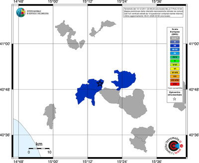 Mappa EMS - territori comuni