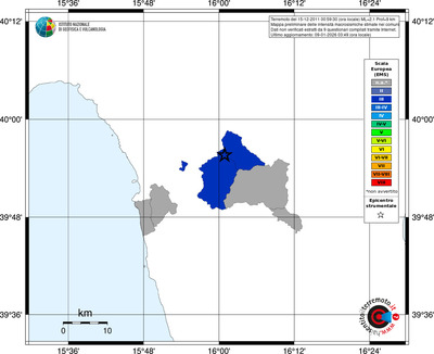 Mappa EMS - territori comuni