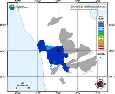 Mappa EMS - territori comuni