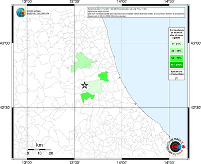 Mappa territorio comunale con almeno 3 questionari