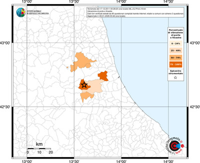 Mappa territorio comunale con almeno 3 questionari
