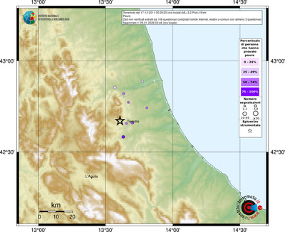 Mappa comuni con almeno 3 questionari