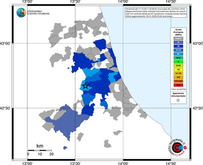 Mappa EMS - territori comuni