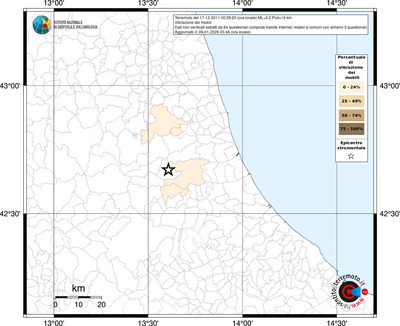 Mappa territorio comunale con almeno 3 questionari