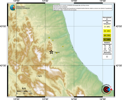 Mappa comuni con almeno 3 questionari
