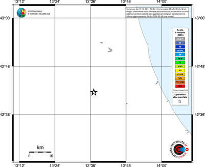 Mappa EMS - territori località
