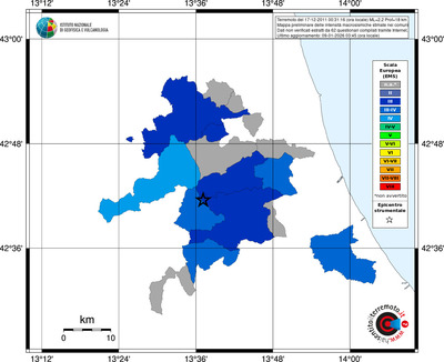Mappa EMS - territori comuni