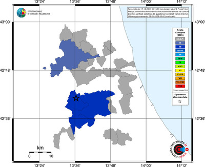 Mappa EMS - territori comuni