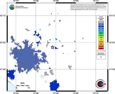 Mappa EMS - territori località