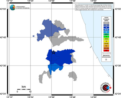 Mappa EMS - territori comuni
