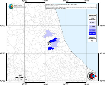 Mappa territorio comunale con almeno 3 questionari