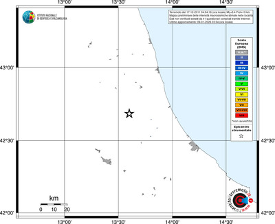 Mappa EMS - territori località