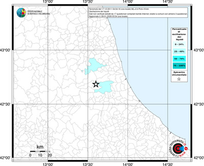 Mappa territorio comunale con almeno 3 questionari