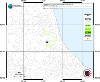 Mappa territorio comunale con almeno 3 questionari