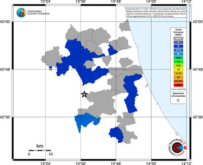 Mappa EMS - territori comuni