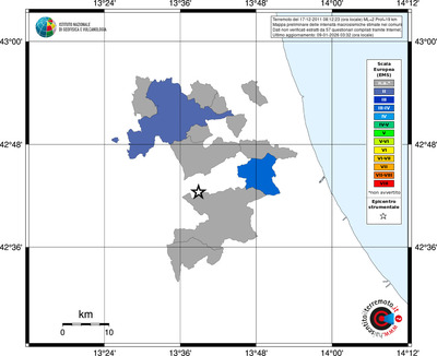 Mappa EMS - territori comuni