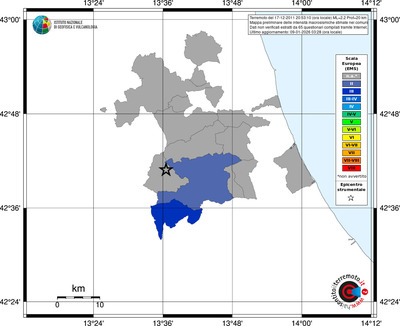 Mappa EMS - territori comuni